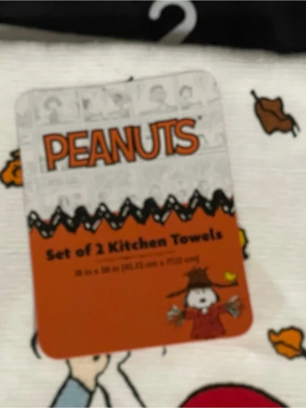 Peanuts Football Kitchen Towels, Set of 2 TOUCH DOWN